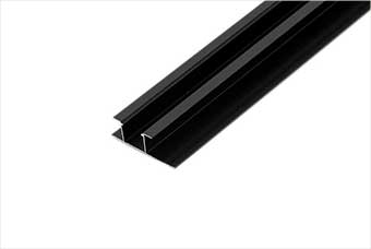 驻马店航空纤维墙咔铝合金带灯中条（哑黑氧化）