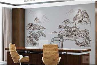 驻马店森佰汇航空纤维墙咔（山水之间）