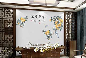 驻马店森佰汇航空纤维墙咔（富贵荣华）