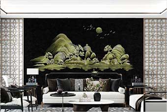 驻马店森佰汇航空纤维墙咔(湖光山色)